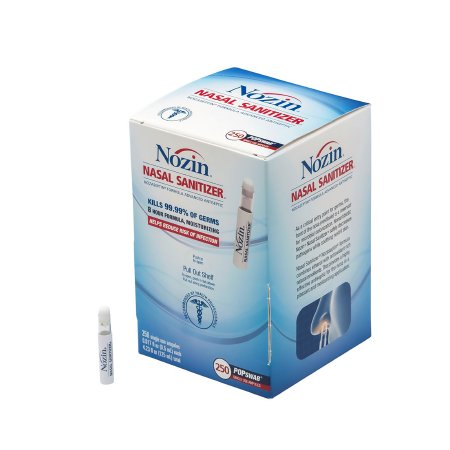 NOZIN Nasal Sanitizer POPswab - Antiseptic Nasal Swab 0.5 mL Ampule ...