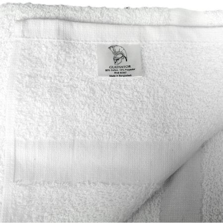Royal Gold Foundations - Bath Towel 20 X 40 Inch OE Cotton 86% / Polyester 14% White Reusable - 100693