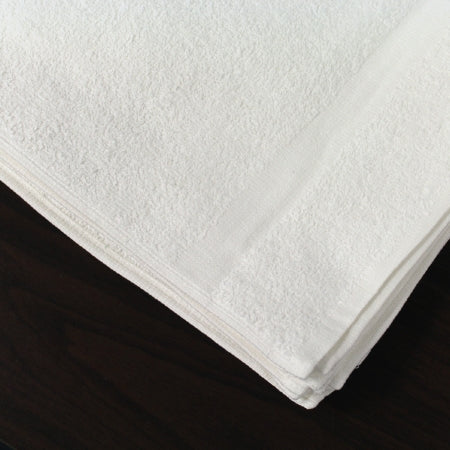 Olympic Elegance - Bath Towel 24 X 48 Inch OE Cotton 86% / Polyester 14% White Reusable - Royal Blue Intl - 106306