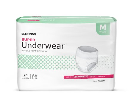 McKesson McKesson Adult Absorbent Underwear Pull On Medium Disposable Moderate Absorbency - UW33844