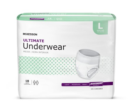 McKesson McKesson Adult Absorbent Underwear Pull On Large Disposable Heavy Absorbency - UW33852