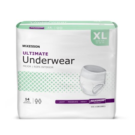 McKesson McKesson Adult Absorbent Underwear Pull On X-Large Disposable Heavy Absorbency - UW33853