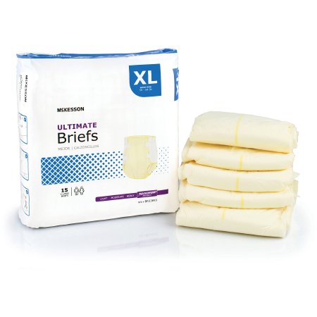 McKesson - Unisex Adult Incontinence Brief X-Large Disposable Heavy Absorbency - BR33893