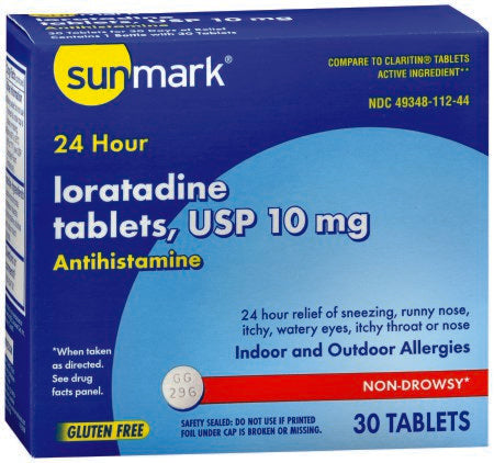 McKesson LORATADINE, TAB 10MG SM (30/BX) - 49348081845