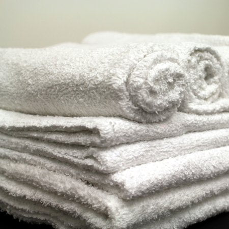 Royal Silver Basics - Washcloth 12 X 12 Inch White Reusable - 100659