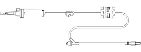 Medical Specialties Distributors LLC ADMIN SET, NF Y-SITE FLOWREGULATOR 85" (50/CS) - S950E