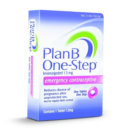 Plan B Onestep - Birth Control Pill 1.5 mg Strength 1 per Box - 69536016288