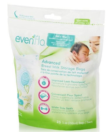 Evenflo Evenflo Breast Milk Storage Bag Clear, Plastic, 5 oz. - 5242211