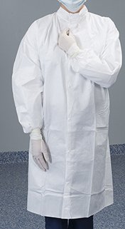 Contec Inc Contec CritiGear Lab Coat White X-Large Long Sleeves Knee Length - HCGA0042