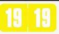 Wilmer Wilmer Pre-Printed Label Chart Tab Year Yellow 3/4 X 1-1/2 Inch - W-49019