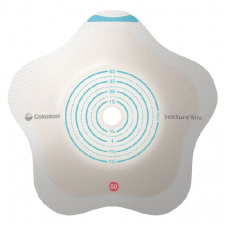 SenSura Mio Convex Flip - Ostomy Barrier Precut, Extended Wear Elastic Adhesive 60 mm Flange Blue Code System 1-3/16 Inch Opening - 18521