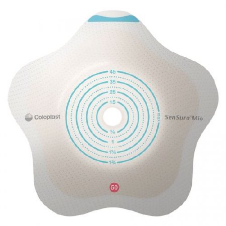 SenSura Mio Convex Flip - Ostomy Barrier Precut, Extended Wear Elastic Adhesive 60 mm Flange Blue Code System 1-3/8 Inch Opening - 18522