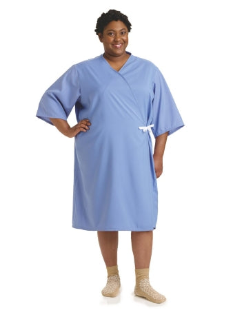 PerforMAX - Patient Exam Gown Large / X-Large Ceil Blue Reusable - MDTPG7RFOBLU3