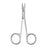 Centurion Lil' Tips - Iris Scissors 4-1/2 Inch Length Office Grade Stainless Steel Sterile Finger Ring Handle Curved Sharp Tip / Sharp Tip - 66465
