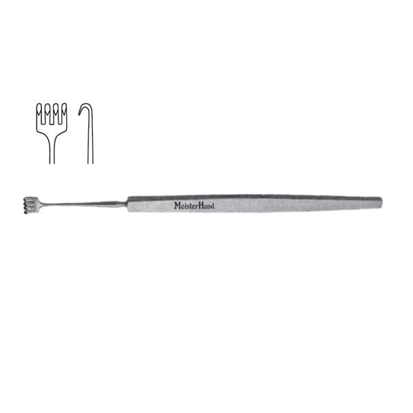Miltex-Integra Retractor Knapp-Rollet Meister-Hand 5-1/4" 4 Sharp Prong Stainless Steel Ea - MH18-100