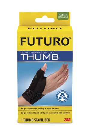 3M Futuro Deluxe Thumb Stabilizer Nylon / Spandex Left or Right Hand Black Large / X-Large - 5113119854