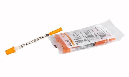 Sol-Millennium Medical SYRINGE/NDL, INSULIN 0.5ML FIXED NDL 31GX5/16" (100/BX) - 1653151B