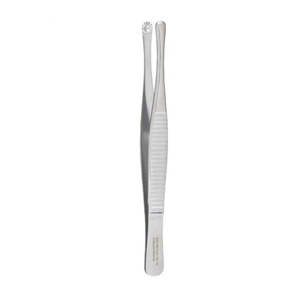 Miltex-Integra Forcep Tissue Russian Vantage 6" Oval Cup Straight Little Teeth Ss Ea - V96-142