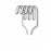 Miltex-Integra Retractor Volkman Meister-Hand 8" Blunt 4 Prong Stainless Steel Ea - MH11-542