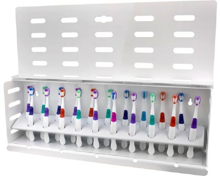 Plak Smacker - Toothbrushes with Rack Assorted Colors - 41013W