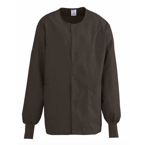 ComfortEase by Medline Jacket Warm-Up 65% Polyester / 35% Cotton Comfortease Unisex Brown Md 2Pckt Ea - 8832JBRM