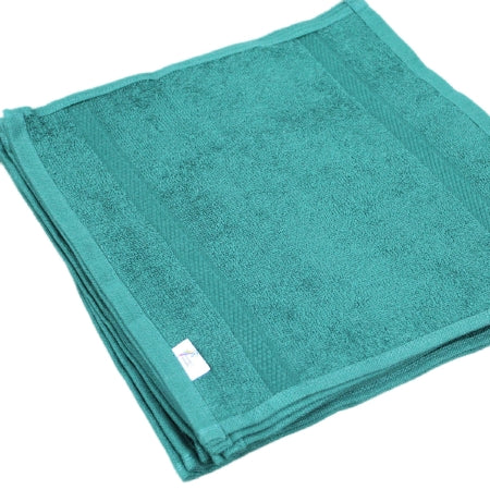 Royal Blue Intl Spectrum Washcloth 12 X 12 Inch Hunter Green Reusable - 107545
