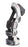 DJO Renegade Knee Brace Medium Hook and Loop Closure 18-1/2 to 21 Inch Thigh Circumference Standard Calf Left Knee - 11-0906-3