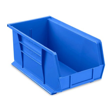 ULINE - Stackable Storage Bin Uline Blue Plastic 7 X 8 X 15 Inch - S-12419BLU