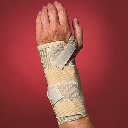 Scott Specialties - Wrist Brace Contoured Left Hand Beige Small - 4338 BEI SML