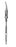 BR Surgical RS Series Endoscopic Forceps Maryland 33 cm Surgical Grade Coated Stainless Steel NonSterile Finger Ring Handle Curved 5 mm Tips - BR932-07620