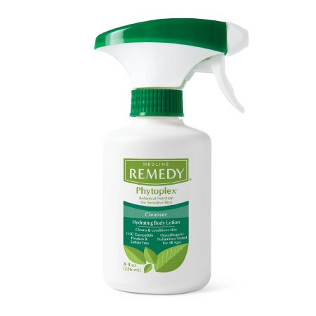 Remedy Phytoplex - Rinse-Free Body Wash Lotion 8 oz. Pump Bottle Vanilla Scent - Medline - MSC092308