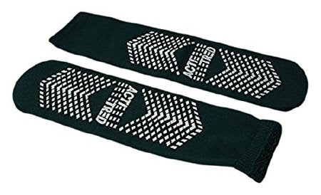 Medical Action Industries Acti-Tred Slipper Socks Bariatric Green Ankle High - 99948G