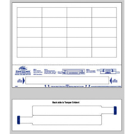 Conf-id-ent - Identification Wristband Conf-ID-ent Laser Print Adhesive Closure Without Legend - WBW61