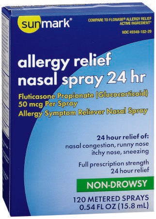 McKesson sunmark 24 Hour Allergy Relief 50 mcg Nasal Spray 0.54 oz. - 49348018229