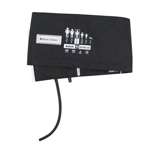 Henry Schein Cuff & Bladder Blood Pressure Adcuff F/ Plm Styl Anrd 23-40Cm Adlt 11 Arm Blk Ea, 15 Ea/Ca - 845-11ABK-1HS