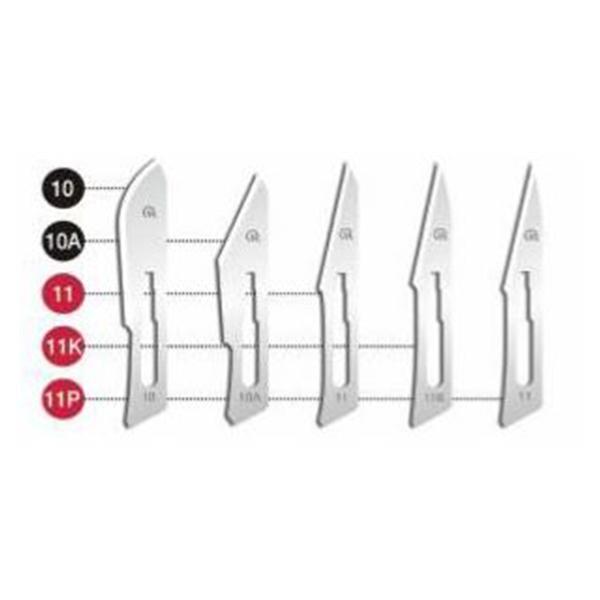 Henry Schein Blade Surgical #11 Carbon Steel Sterile 10/Bx, 200 Bx/Ca - 4306