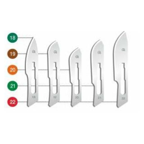 Henry Schein Blade Surgical #20 Stainless Steel Sterile 100/Bx, 40 Bx/Ca - 4335