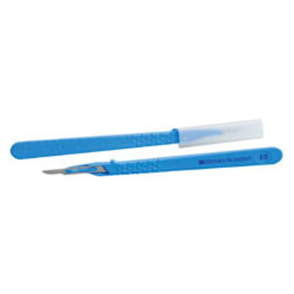 Henry Schein Scalpel Surgical #15 Sterile Disposable 10/Bx, 100 Bx/Ca - 4322
