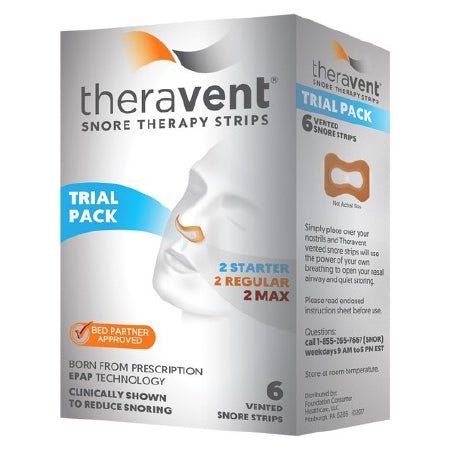 Foundation Consumer Healthcare LLC Theravent Stop Snoring Aid 6 per Box Nasal Strip - 85807600600