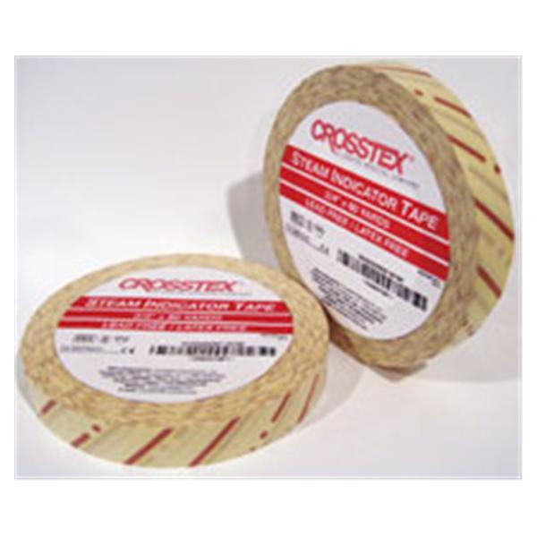 Crosstex International Tape Steam Indicator 0.75 In X 60 Yards For Tan Latex Free Ea, 24 Ea/Ca - STMF