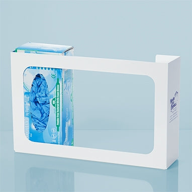 Health Care Logistics Glove Box Holder Horizontal Mount 3-Box White 16-1/8 W x 10 H x 4 D Inch Power Coated - 7461-01