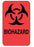 Fisherbrand - Pre-Printed Label Warning Label Flourescent Red Paper Biohazard / Symbol Black Biohazard 2 X 3 Inch - 18999934
