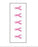 Key Surgical - Blank Instrument Tape Colored Identification Tape Pink, White Vinyl 1/4 Inch - T-718-0111