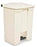 Rubbermaid - Trash Can 18 gal. Square Beige Plastic Step On - H-2669BE