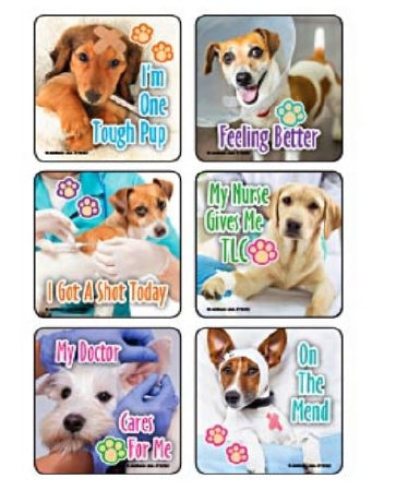 Medibadge Kids Love Stickers 75 Per Unit Tlc Pups Assorted Sticker - M2222P