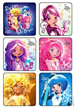Medibadge Kids Love Stickers 75 Per Unit Star Darlings Glitter Disney Sticker - 1651P