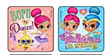 Medibadge Kids Love Stickers 75 Per Unit Shimmer And Shine Genie Ballet Sticker - 1681P