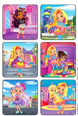 Kids Love Stickers - 75 per Unit Sunny Day Stylin Scenes Sticker - 1728P