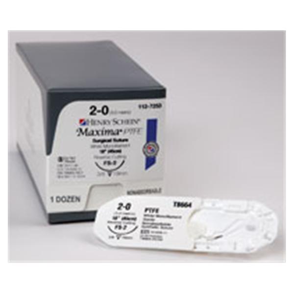 Henry Schein Suture 2-0 Polytetrafluoroethylene Fs-2 Maxima Hsi 18" 12/Bx - 1127253
