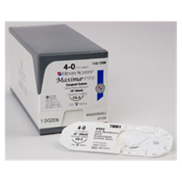 Henry Schein Suture 4-0 Polytetrafluoroethylene Fs-3 Maxima Hsi 18" 12/Bx - 1127256